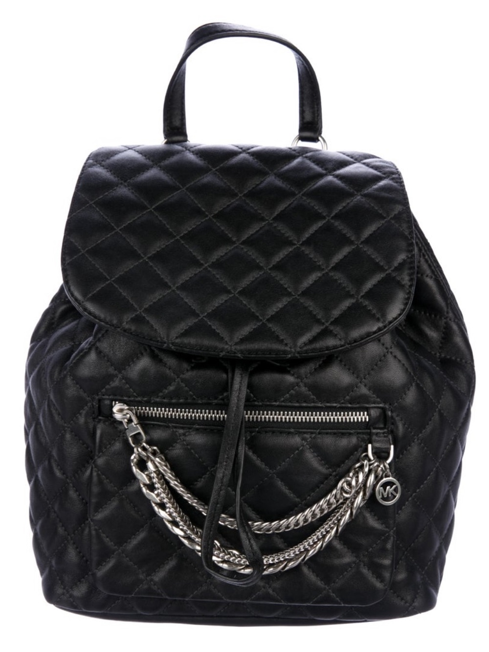 Michael Kors Cheyenne Quilted Drawstring Leather Backpack - Picture 3 of 14